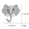 Броши 2023 Скутконовый Слон Животный Слон для женщин Простой дизайн.