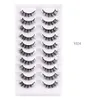 10 paires de faux cils super naturels Extensions de cils courts bouclés doux et confortables sans cruauté Faux cils de vison 3d