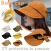 Chapéus largos de aba senhoras chapéu de balde de verão sol proteção UV Big sunHat Caps ao ar livre via praia dobrável pescador para mulheres wholesalewideide