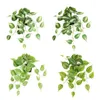 Fleurs décoratives 50CM Plantes Suspendues Vertes Artificielles 3D Faux Rotin En Plastique Décorations De Fleurs El Party Home Decor Accessoires Po Props