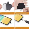 Sangles de téléphone portable Charms 1-10PCS Remplacement Lanière Sangle Patch Joint Universel Auto-Adhésif Mobile Sling Tether Carte Corde Onglets Clip Snap