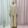 Ubrania etniczne Kobiety Ramadan Abaya Dubai Luxury muzułmańskie zestawy 2023 Spring w sukience Suit Elegancka impreza Kimono Open