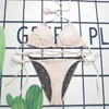 Dames badmode ontwerper dames badmode Amerikaan sexy bikini pak zwempak vrouwelijke brief printen ondergoed zomers ademende badpakken ivvo 12u6