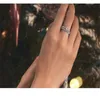 2023 Hot Sales voor dames Pandora Ring 100 % 925 Sterling Silver Princess Crown Shining Heart CZ Ring Fijne verloving Bruiloftsieraden