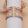 Braccialetto con pallina di riso in filo di perle intrecciate a mano Originalità Regolabile Moda Semplicità Boemia Unisex Perline