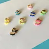 Hoop Earrings & Huggie Lovely Cute Small Colorful Epoxy For Women Girl Elegant Casual Simple Basic Multi Clear Stone Decoration Odet22