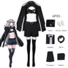 Costumes de anime Call de anime da noite Nanakusa Nazuna Cosplay Come Wig Black Capac Jacket Shorts Surfos