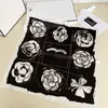 Romantic Scarf Men's Vintage Scarf Designer Scarf Printed Butterfly Letter Wrap Square Scarf French Love Leather Nail Design Hair Band Gift For Women 50X50cm