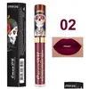 Brillant à lèvres Cmaadu imperméable à l'eau longue durée Style Vampire mat métal nacré Skl Design naturel nutritif maquillage Lipgloss en gros Dh7Iw