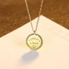 Французская романтическая вечная любовная буква для подвесной ожерелье 2023 Лето новая мода Женская Ключица Цепная Колье Ювелирные изделия День святого Валентина подарок