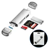 SD Card Reader USB C Reader 6 in 1 USB 2.0 Universal OTG TF/SD Card for Android Phone Computer Adapter