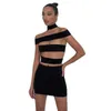 Lässige Kleider 008AA Heißer Verkauf Individualität Durchbruch Kleid ins Net Roten BH Sexy Mode Würziges Mädchen Hüfte Wrap Kleid T230303