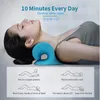 Integrated Fitness Equip Neck Shoulder Stretcher Relaxer Cervical Chiropractic Traction Device Pillow for Pain Relief Spine Massage 230307