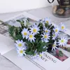 Dekorativa blommor 5 pinnar per paket heminredning naturligt torkat krysantemum stam bukett blomma tusensköna vild mini