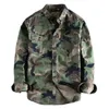 Camicie casual da uomo Camicia mimetica doppia tasca Uomo Camouflage Cargo Trekking all'aria aperta di alta qualità Sport Youth Out Wear 230306