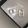 Charme CIAXY Argent Couleur Cochon Nez Boucles D'oreilles pour Femmes Géométrique Creux Coeur Conception Oreille Boucle 2022 Corée Mode Bijoux G230307