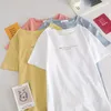 T-shirts pour femmes lettre imprimé chemise femmes été vêtements coréens Harajuku t-shirts col rond hauts amples manches courtes marée femme