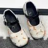 23ss designer merk kinderen Sportschoenen Nieuw logo afdrukken lente zomer meisjes schoenen grote meisjes college stijl kleine leren schoenen antislip kleine meisjes kinderkleding a1