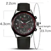 Wristwatches 2023 Fashion Womage Men Watches Casual Leather Straps Relogio Masculino Erkek Kol Saati Reloj Hombre