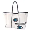 Shoppingväskor Neopren Tote Beach Women Casual Totes Fashion Waterproof stor handväska kvinnlig kapacitet axel Bolsa 230304