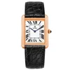 ファッションの女性時計Quartzムーブメントシルバーゴールドドレスウォッチレディスクエアステンレススチールケースオリジナルクラスプカジュアル腕時計モントレドゥラクス24*31mm