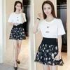 Skirts Summer Mini Sexy Women Floral Print Skirt High Waist Umbrella Female Stretch Chiffon With Y2k Short