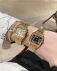 Fashion Full Brand Horloges Mannen Vrouwen Dames Meisje Stijl Luxe Stalen Metalen Band Quartz Klok CA 97