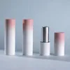 Bouteilles de stockage Lip Container Gloss Tube Lipstick Round Gradient Pink Magnetic Snap Rechargeable Shell Cosmetics Packaging 12.1mm