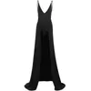 Sıradan Elbiseler YJ23004 Baharatlı Kızların Mizaç Kesme Elbise V Yağlı Bir Parlak Elbise Drag-On Sıradan Tatil Açık Gezi Deniz Etek T230303
