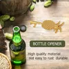 Stock Creative Pineapple Shape Bottle Opener Metal Key Otwieracz korkociąg Hangable wielofunkcyjne narzędzie kuchenne E0307