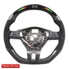 LED Steering Wheels Fit For VW CC Carbon Fiber Perforated Leather Customized Sport Racing Wheel