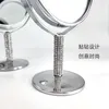 Speglar Desktop förstoring makeup spegel roterande professionell kosmetisk mini bärbar med två sugkoppar