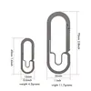 Schlüsselringe extra großer oder kleiner Ti -Schlüsselbund Massive Titan Oval Snap Spring Lock Carabiner Key Ring Safety Hook DIY FOB EDC Camp