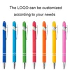 Capacitive touch screen ballpoint pen laser engraving logo gift press metal ballpoint pen