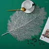 Table Mats Coral Branch Mat Hollow Tableware Placemat Dining Pad Home Decor Dish Kitchen Accessories Europe