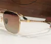Новый модный дизайн квадратные солнцезащитные очки 8122 ретро металлическая оправа простой и популярный стиль универсальные наружные защитные очки uv400