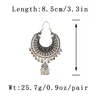 Brincos de berros 2023 Sinos pequenos da moda Jhumka Tassel Drop para mulheres Bohemia Etnic Hollow Breating Kolczyki