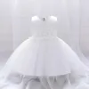 Vestidos de menina Pretty White Lace Vestidos Party Princess Dress Vesti