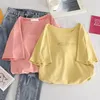 T-shirts pour femmes lettre imprimé chemise femmes été vêtements coréens Harajuku t-shirts col rond hauts amples manches courtes marée femme