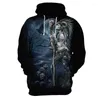 Hoods Hoodies Men and Women Red Flame Skull Hoodie Sweatshirt Creatieve kleding Autumn Winter Hoge kwaliteit