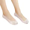 Women Socks 1 Pair Women's Lace No Show Sock Low Cut Non Slip Invisible With Flats Pumps Boat Liner For Student Girls Spring L5YB