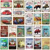 Retro Art Poster Home Decor Tin Sign Classic автобусные автобусные грузовики Campervan металлические знаки покраска плакат гараж паб Бар Пластина Стена Персонализированный размер таблички 30x20 см W02