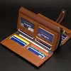 HBP Mens Wallet Men Checkbook Holder Wallet for men متعدد الوظائف حامل الهاتف محفظة سعة كبيرة