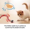 Electric/RC Animals Electric Induction Snake Toy Cat Toy Animal Trick skrämmande skada Kids Toys Funny Novelty Gift 230307