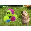 Pet Dog Puppy Play Toy Tennis Ball Chews Toys Paw Print Outdoor Sport Catch Fetch Training Balls 6.5CM