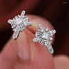 Boucles d'oreilles à tige DE149 classique mode belle 4A Zircon croix oreille fille cadeau fête Banquet femmes bijoux 2023