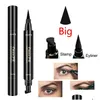 Eyeliner Cmaadu Double Winged For Beginners Angle Brush Eyeliners Pen Makeup Stamp Eye Liner Big And Small Easy To Wear Black Eyes D Dhamz