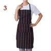 Kochschürze für Herren, Koch, Küche, Restaurant, Grillkleid mit 2 Taschen, schlichter Kellner-Stil, 230307