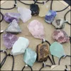 펜던트 목걸이 천연 크리스탈 거친 돌이 주름 광석 에너지 에너지 healing gemstone 아마존 자수정 목걸이 매력 여성 보석 D dhyfx