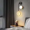 Vägglampa 16W nordisk design ljus justerbar spotlight moderna sänglampor gyllene järnkonst inomhus sconce